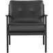 Gilmore Black / Black Leather Lounge Chair